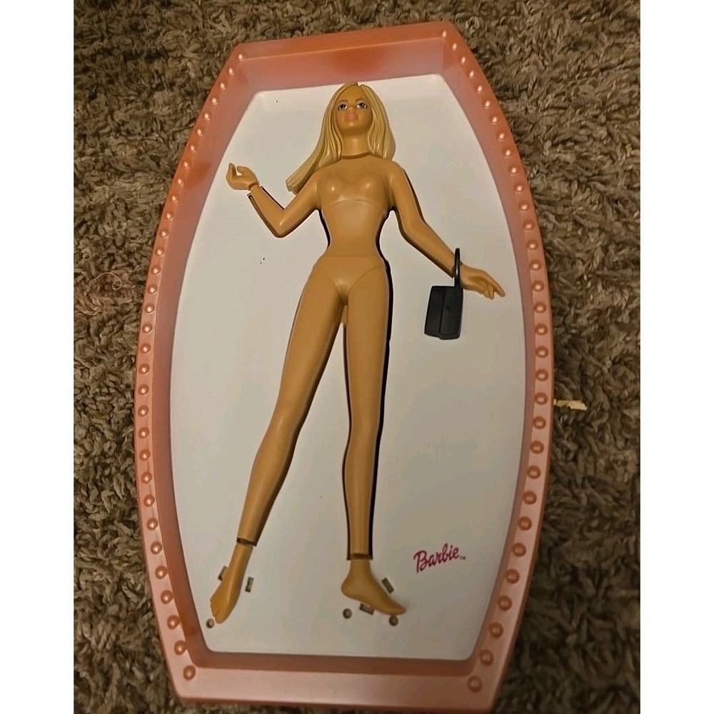 Barbie Fun Fabric Fashions Design Dress Display Stand Only 2002 Tara Toys Mattel